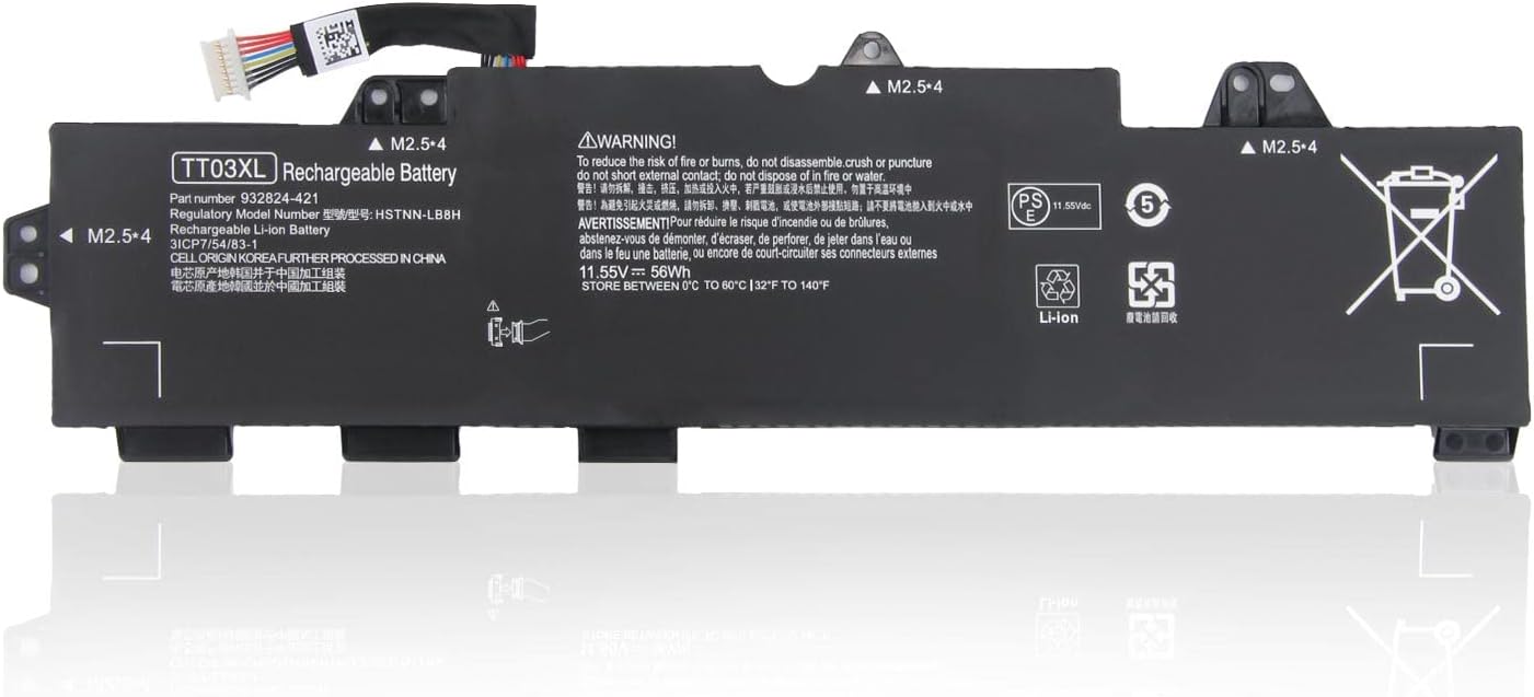 Original 11.55V 56Wh TT03XL Laptop Battery Compatible for HP TT03XL HSN-I13C-5 HSTNN-LB8H 933322-855 932824-421 Laptop Batteries JS Bazar