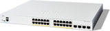Cisco Catalyst 1200-24FP-4X Smart Switch, 24 Port GE, Full PoE, 4x10GE SFP+ Networking Switches JS Bazar