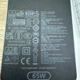 Microsoft Surface Model 2062 60W charger rear label view