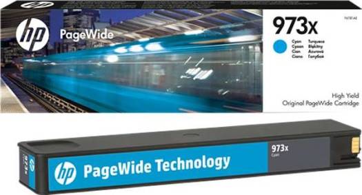 HP 973XL High Yield Cyan Original PageWide Cartridge : F6T81AE Cartridges JS Bazar