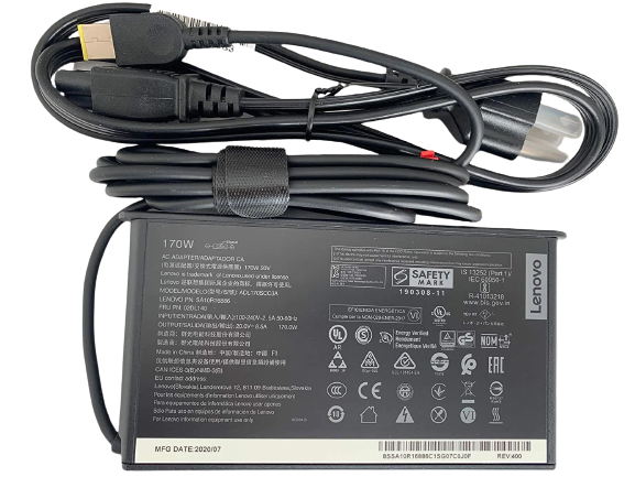 170W Lenovo Laptop Charger for Lenovo Legion 5-15ARH05, 20V 8.5A ADL170SDC3A Laptop Adapter Laptop Charger JS Bazar