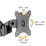 Single Monitor Heavy-Duty Aluminum Gas Spring Monitor Arm | LDT47-C012N Desktop Mount JS Bazar