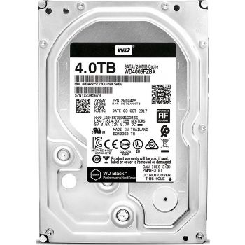 WD 4TB Black 3.5 Inch 256 MB Cache 7200 RPM SATA 6Gb/s Performance Desktop Hard Drive | WD4005FZBX-00K5WB0 Hard Drive Western Digital