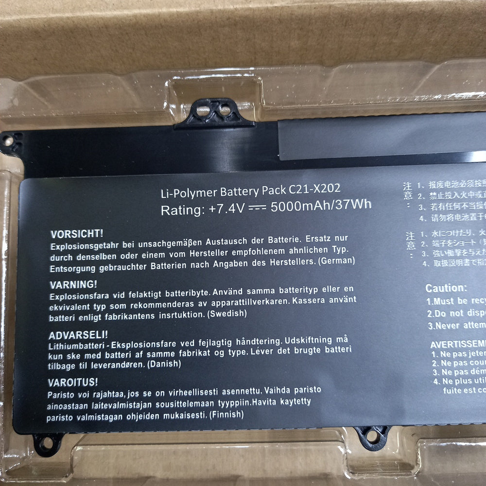 C21-X202 Asus Vivobook X202 X201 X201E X202E S200 S200E S200E-CT209H S200l3217e Replacement Laptop Battery - JS Bazar