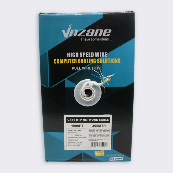 CAT 6 UTP cable Box 0.56mm(23awg) CCA Spacer PE Cross Insulation HDPE Jacket New PVC Nominal Jacket Diameter 6.0±0.2mm UTP Cables JS Bazar