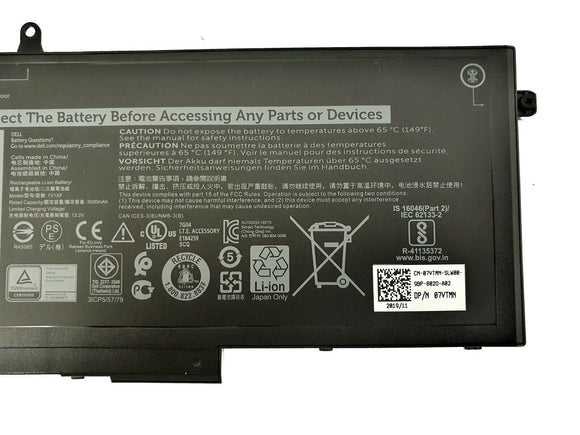 New Dell  Replacement Latitude 5400 5401 5500 / Precision 3540 3-Cell 42Wh Replacement Laptop Battery - 1V1XF