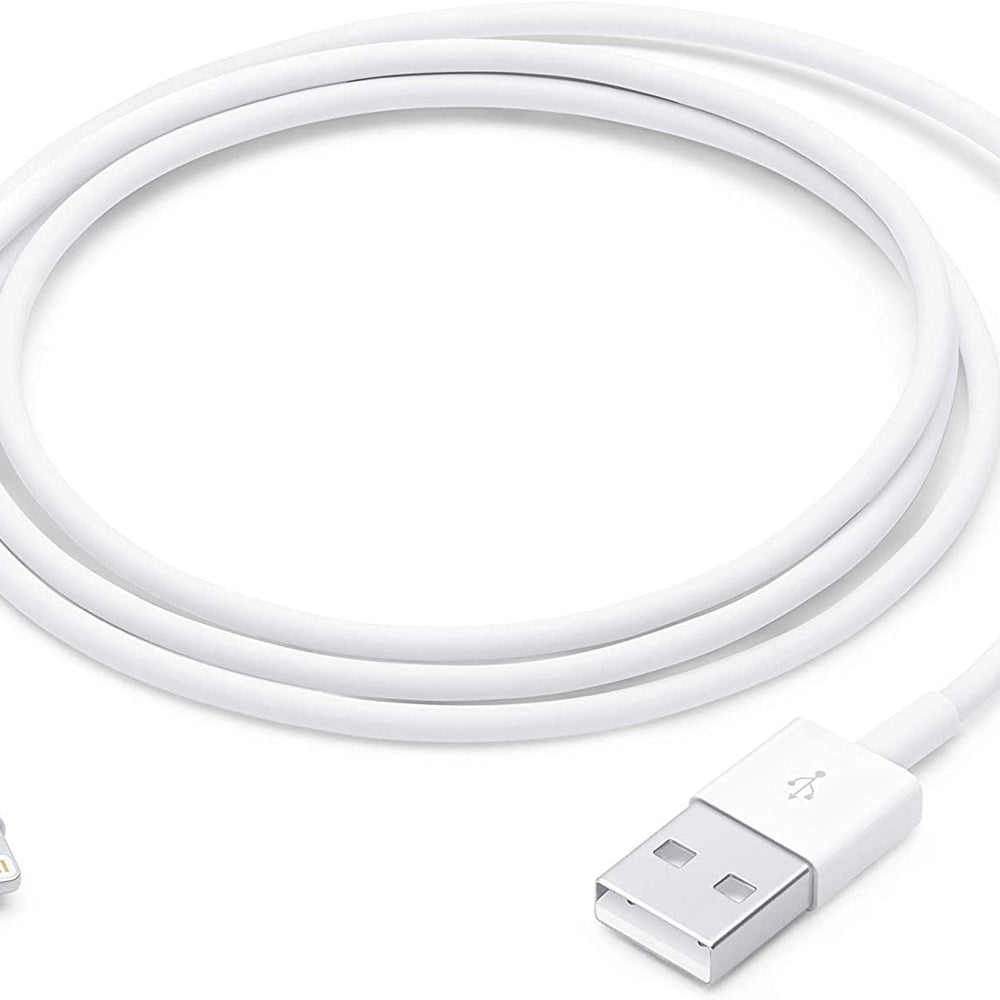 Lightning Cable for iPhone & iPad (1 Meters) - White - JS Bazar
