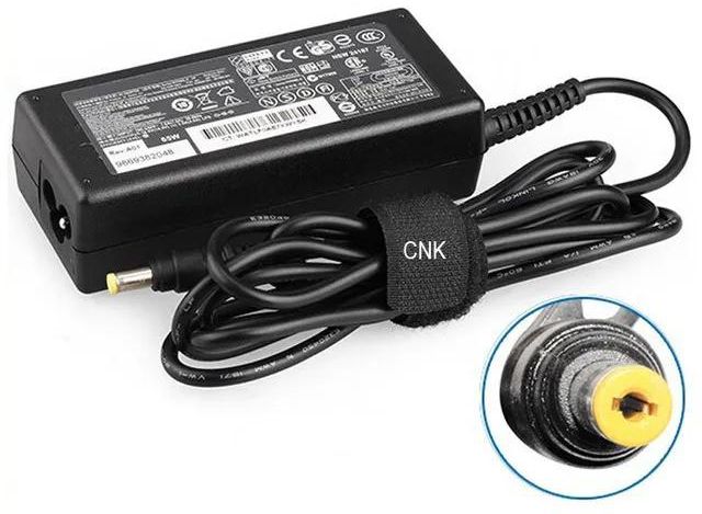 Replacement Laptop Adapter for HP 18.5V, 3.5A AC (Yellow Pin) - JS Bazar