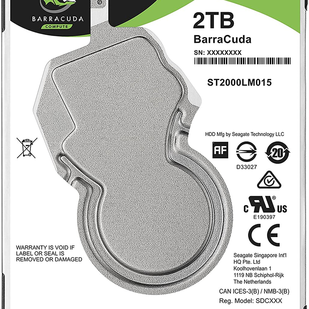 Seagate Guardian BarraCuda - Hard drive - 2 TB - internal - 2.5