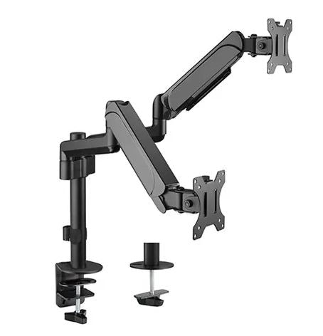 Dual Monitors Pole-Mounted Gas Spring Monitor Arm | LDT48-C024