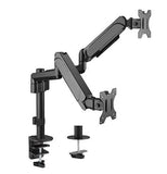 Dual Monitors Pole-Mounted Gas Spring Monitor Arm | LDT48-C024 Desktop Mount JS Bazar