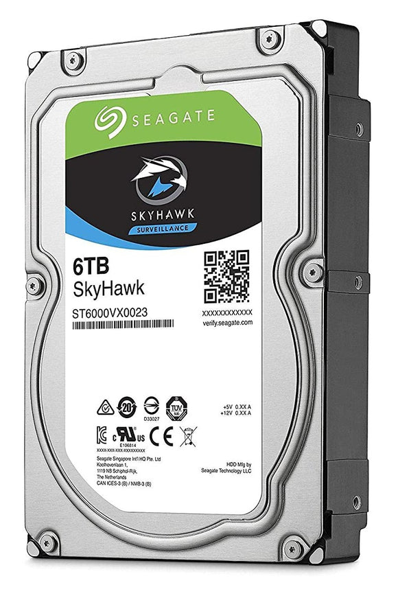 Seagate 6TB SkyHawk Surveillance Hard Drive - SATA 6Gb/s 128MB Cache 3.5-Inch Internal Drive | ST6000VX0023 Hard Drives JS Bazar