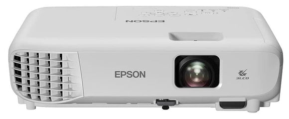 Epson EB-E01 3LCD, 3300 Lumens, Easy Alignment, Up to 18 years Lamp Life, Portable XGA Projector - White | EB-E01