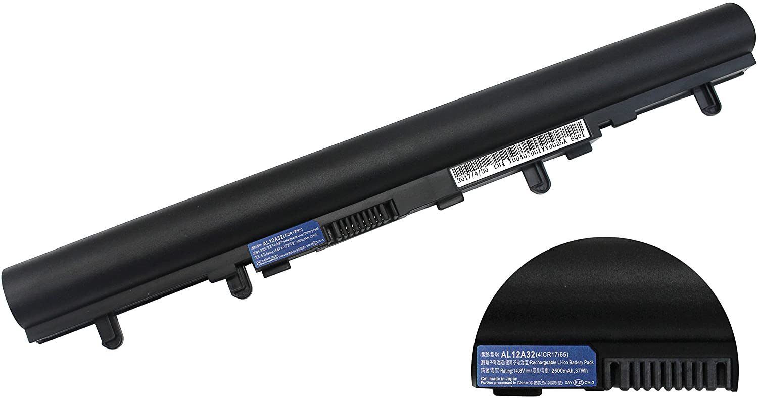 Acer Laptop Battery for ACER Aspire E1-510P-2671 Aspire V5-431 Aspire V5-471G Aspire V5 AL12A32 37Wh Laptop Batteries JS Bazar