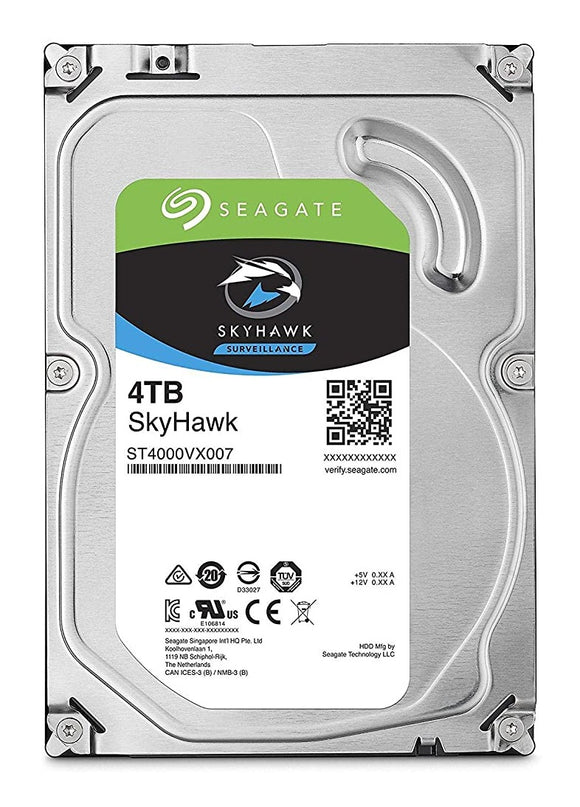 Seagate 4TB SkyHawk Surveillance Hard Drive - SATA 6Gb/s 64MB Cache 3.5-Inch Internal Drive | ST4000VX007 Hard Drives JS Bazar