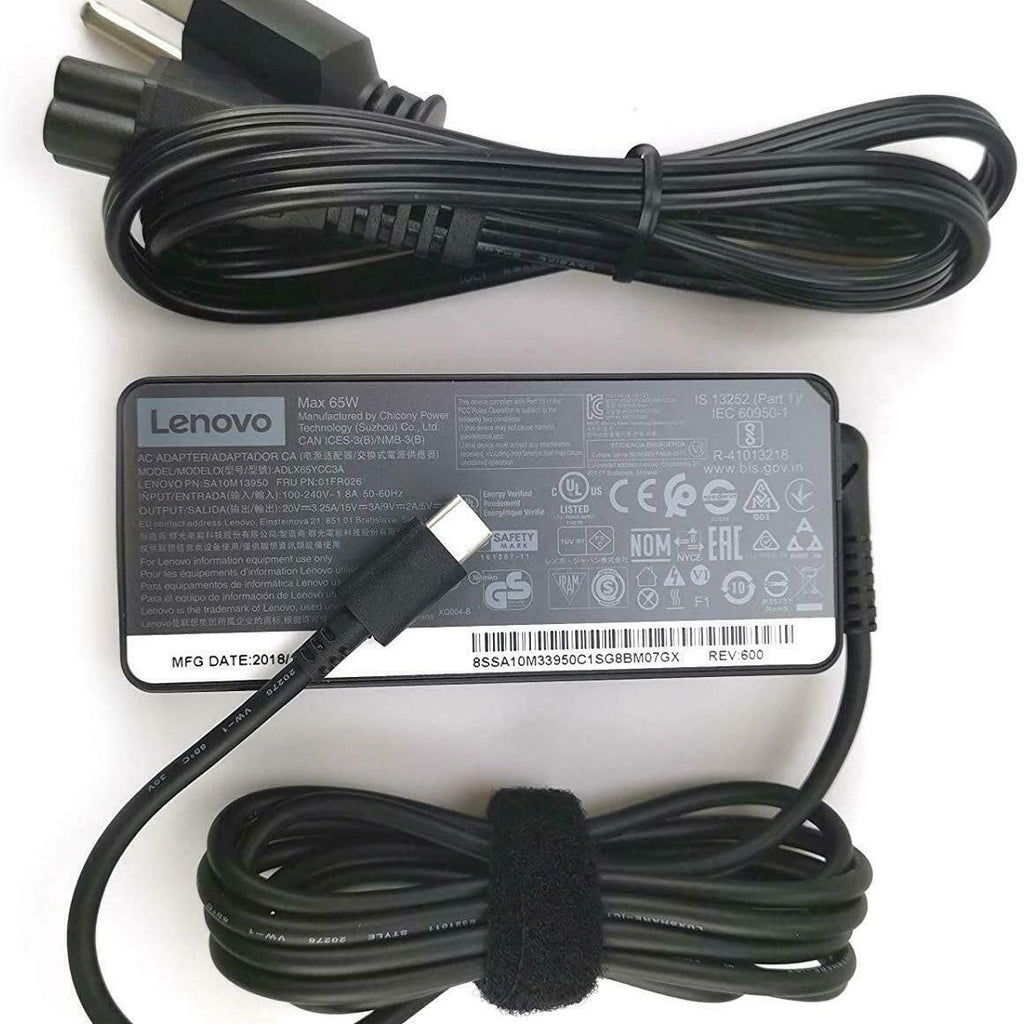 Original Lenovo 65W Standard AC Adapter for X1 Yoga (USB Type-C)