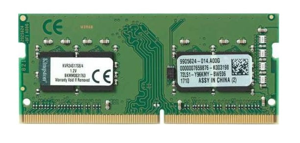 Kingston 8GB Technology ValueRAM 2400Mhz DDR4 Non-ECC CL17 SODIMM 1Rx8 PC Memory | 9995624-033.A00G - JS Bazar