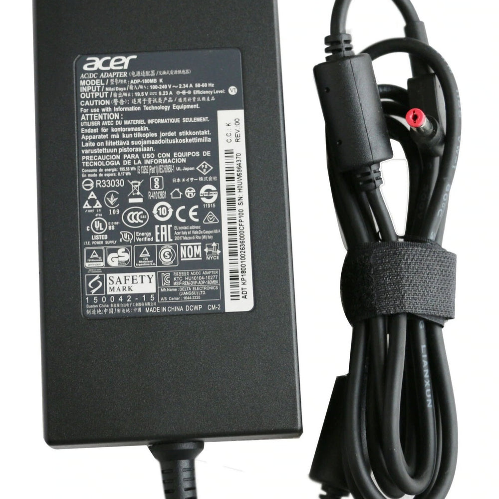 Replacement 180W ADP-180MB K, ADP-180TB F Acer Aspire 7 A717-71G, Predator Helios 300 PH317-51-78H7 19.5V 9.23A Laptop Adapter - JS Bazar