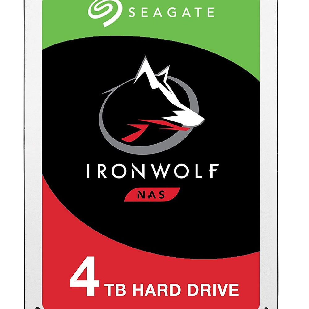 Seagate 4TB Ironwolf NAS Internal Hard Drive, SATA 6Gb/s,64MB Cache, 750 Megabytes Per Second Reading Speed, ?5900 RPM, Silver | ST4000VN008 - JS Bazar