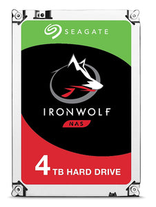 Seagate 4TB Ironwolf NAS Internal Hard Drive, SATA 6Gb/s,64MB Cache, 750 Megabytes Per Second Reading Speed, ?5900 RPM, Silver | ST4000VN008 - JS Bazar