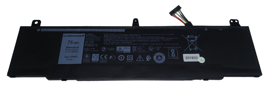 Dell Alienware 13 R3, TDW5P Alienware 13(ALW13C-D1738), ALW13C-D2718 Original Dell Alienware Laptop Battery Laptop Batteries JS Bazar