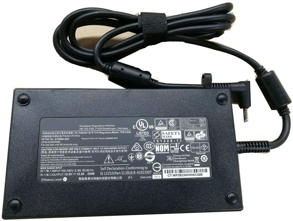 HP notebook charger 200 W adapter with a 4.5mm HP Laptop charger Power Adapter & Charger Accessories JS Bazar