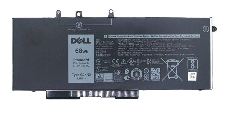 7.6V 68wh Replacement GJKNX GD1JP Dell Latitude 15 5580 5480 5280 M3520 M3530 Replacement Laptop Battery Laptop Batteries JS Bazar