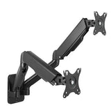 Dual Monitors Elemental Wall-Mounted Gas Spring Monitor Arm | LDA32-114 Desktop Mount JS Bazar