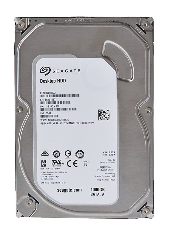 Seagate 1TB Desktop HDD SATA 6Gb/s 64MB Cache 3.5-Inch Internal Bare Drive | ST1000DM003 Hard Drives JS Bazar