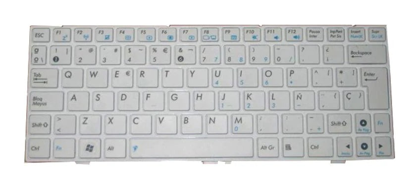ASUS Eee PC 10 - 1000HE White Replacement Laptop Keyboard Laptop Keyboard JS Bazar