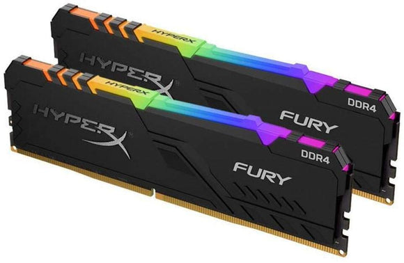HyperX FURY RGB 32GB (2 x 16GB) 3200MHz DDR4 CL16 DIMM Desktop Memory | HX432C16FB3AK2/32 RAM JS Bazar