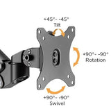 Dual Monitors Heavy-Duty Aluminum Gas Spring Monitor Arm | LDT47-C024N Desktop Mount JS Bazar