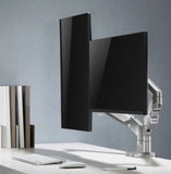 Dual Monitors Space-Saving Gas Spring Monitor Arm | LDT44-C024 Desktop Mount JS Bazar