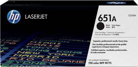 HP 651A Black Original LaserJet Toner Cartridge : CE340A Toners JS Bazar