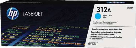 HP 312A Cyan LaserJet Toner Cartridge : CF381A Toners JS Bazar