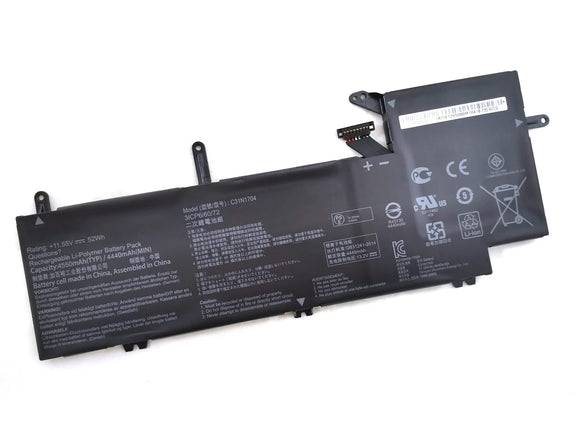 52WH C31N1704 Asus ZenBook Flip UX561UD-E2026R, Q535U Q535UD-BI7T11 Replacement Laptop Battery