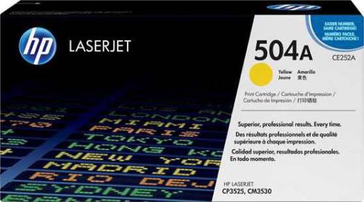 HP 504a Yellow Laser Toner Toners JS Bazar
