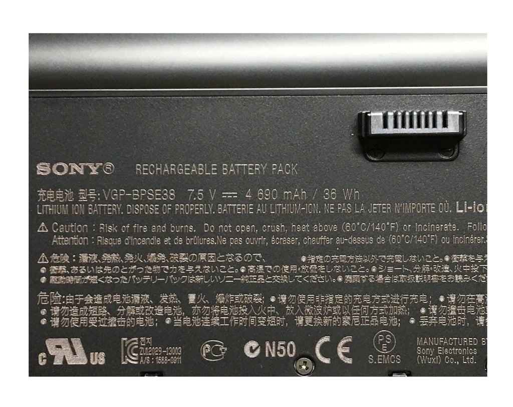 VGP-BPSE38 Sony VAIO Laptop Battery for Sony Svp13 Pro13 Pro11 Ultrabook Vgp-bpse38 P13218 P13219 Laptop Batteries JS Bazar