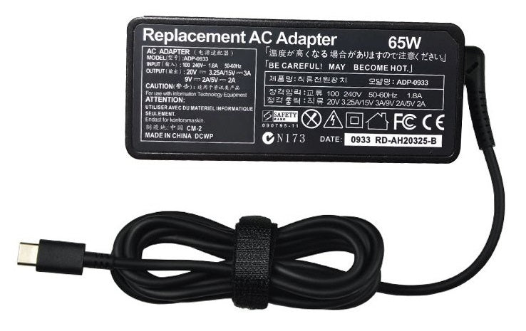 65W USB Type C Laptop Charger for MacBook ASUS ZenBook for Lenovo Dell Xiaomi Air HP Sony Power Laptop Charger JS Bazar