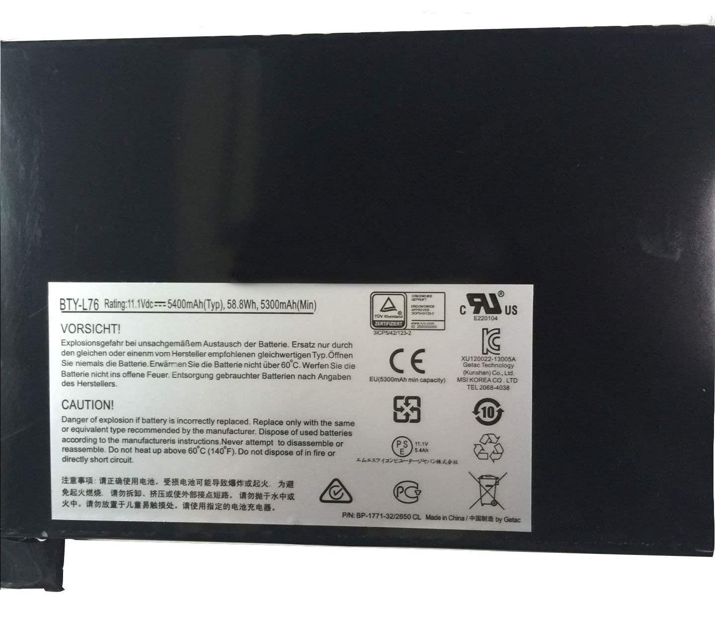 BTY-L76 MSI GS70 6QE-033CZ Stealth Pro, GS70 -2PE, GS70 20D Laptop Battery Laptop Batteries JS Bazar