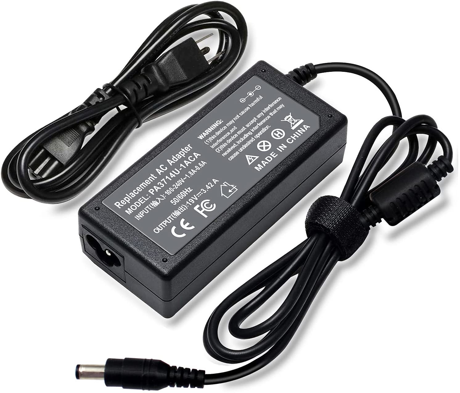 65W Toshiba Laptop Charger for Toshiba Satellite L775, Tecra Z40-A-170, Portege R30-A-159 Series Laptop Charger JS Bazar
