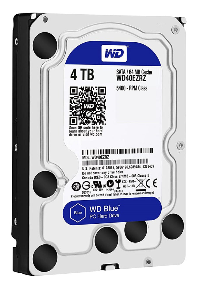WD 4TB Blue Desktop Hard Disk Drive - 5400 RPM SATA 6 Gb/s 64MB Cache 3.5 Inch | WD40EZRZ - JS Bazar