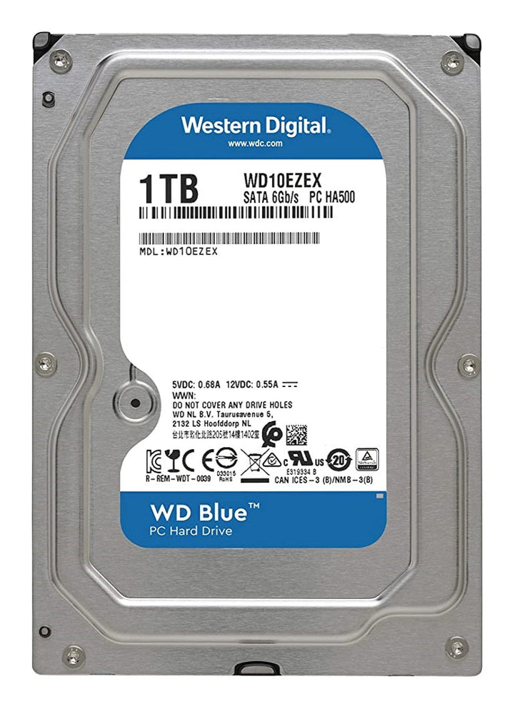 WD 1TB Blue SATA 6 Gb/s 7200 RPM 64MB Cache 3.5 Inch Desktop Hard Drive | WD10EZEX-21WN4A0 - JS Bazar