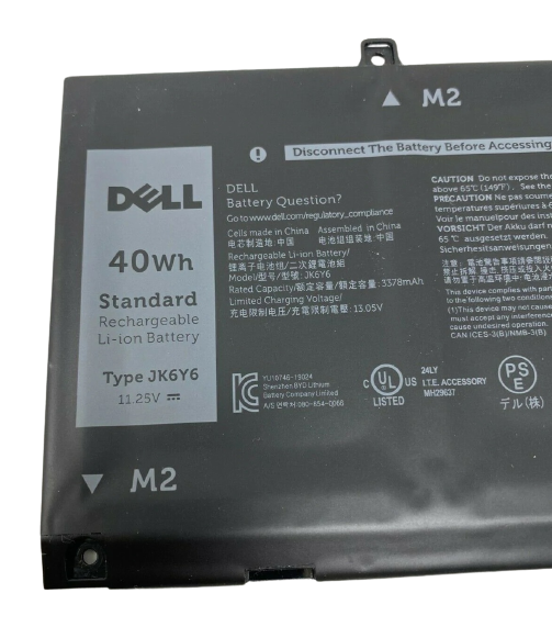 11.25V 40Wh C5KG6, Original JK6Y6 Dell Latitude 15 3510, Inspiron 13 5301, Inspiron 15 5000 Dell Inspiron Laptop Battery Laptop Batteries JS Bazar