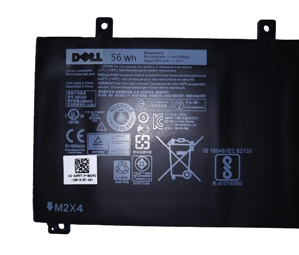 Dell Precision XPS 15 9550 15 5510 11.4V 56wh RRCGW 062MJV 62MJV M7R96 Laptop Battery - JS Bazar