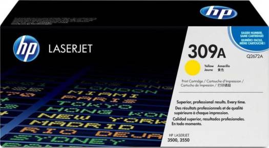 HP 309A Yellow Original LaserJet Toner Cartridge : Q2672A Toners JS Bazar