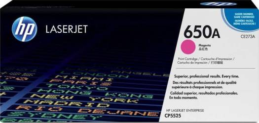 HP 650A Color LaserJet Magenta Print Cartridge : CE273A Toners JS Bazar