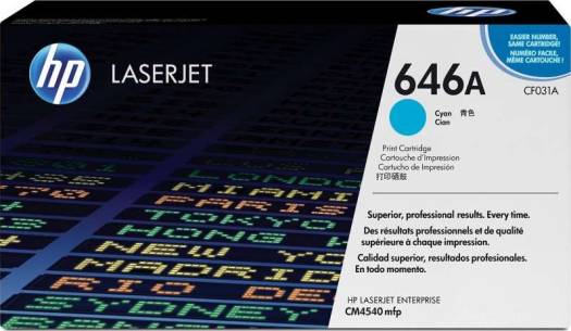 HP Original 646A Cyan Toner Cartridge : CF031A Toners JS Bazar