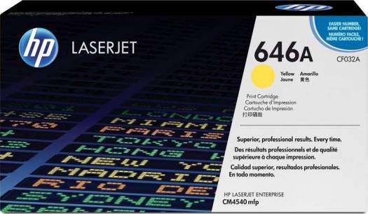 HP 646A Color Yellow LaserJet Toner Cartridge ; CF032A Toners JS Bazar