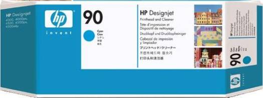 HP 90 Cyan DesignJet Printhead and Printhead Cleaner : C5055A Cartridges JS Bazar